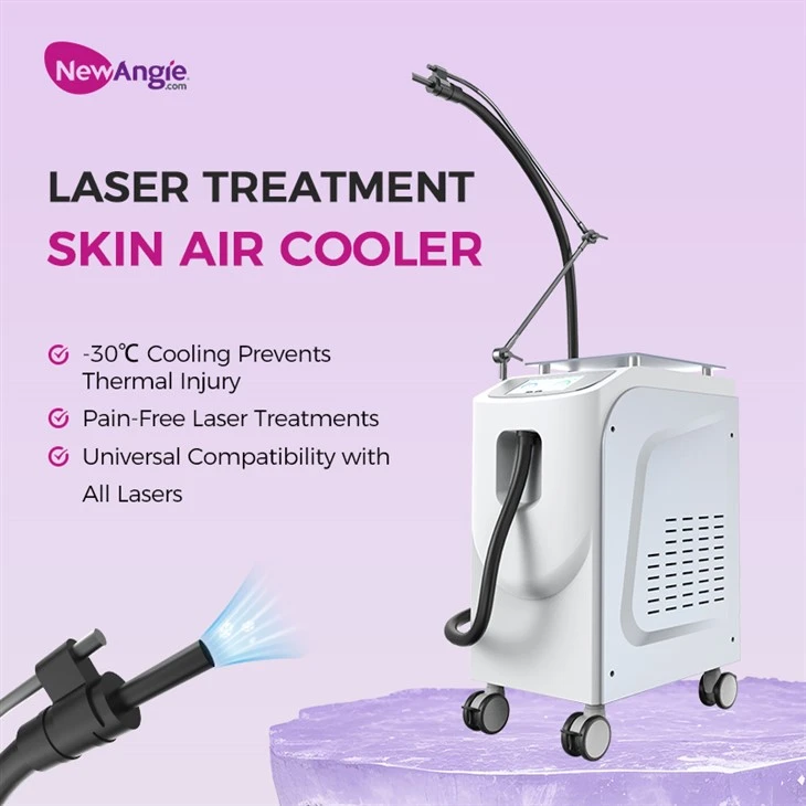 Máquina de resfriamento criogênico para tratamento a laser